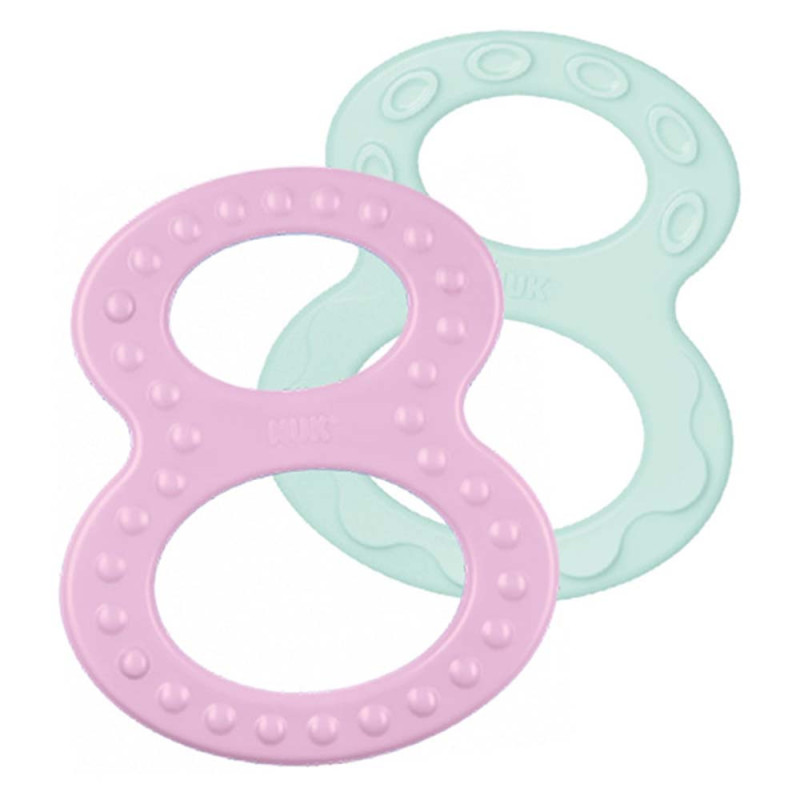 NUK Anneaux de dentition souple et rigide x2