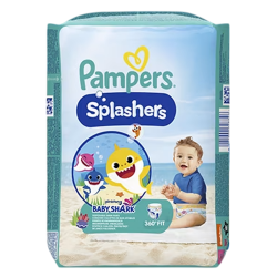 Pampers Splashers Baby Shark T5-6 14kg+ 10 couches-culottes