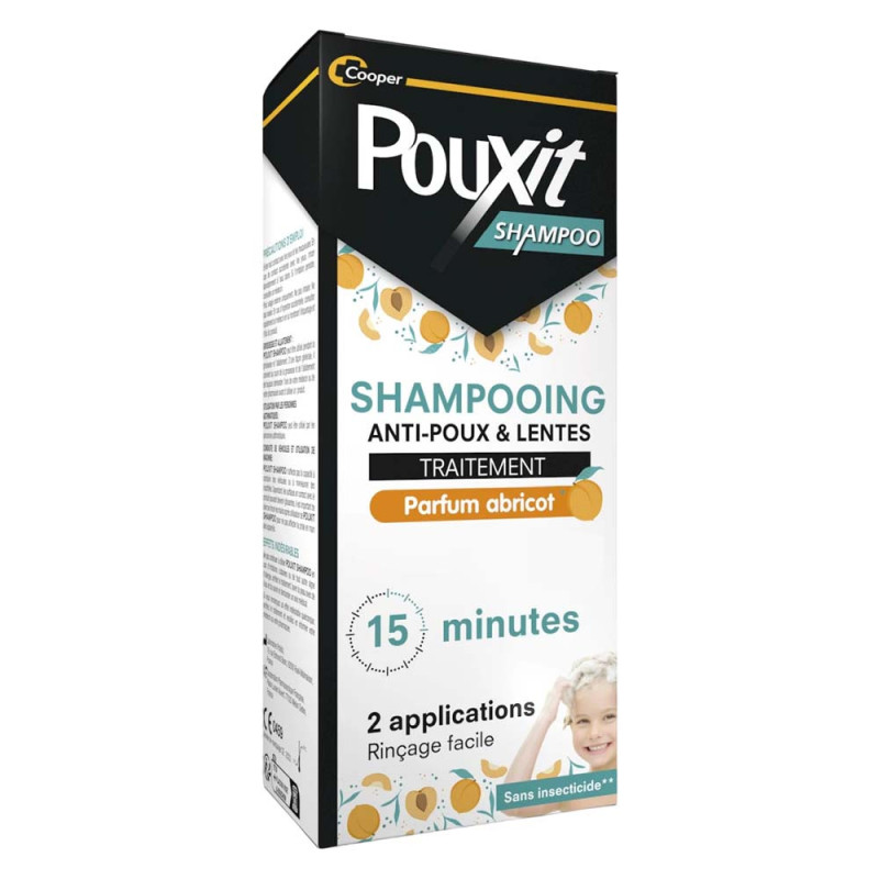 Pouxit Shampooing Traitement anti-poux & lentes parfum abricot 100ml