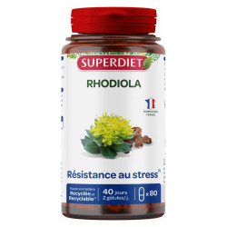Superdiet Rhodiola Résistance au stress bio 80 gélules