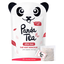 Panda Tea Slim Tea Thé vert minceur gingembre-fruits rouges 28 sachets