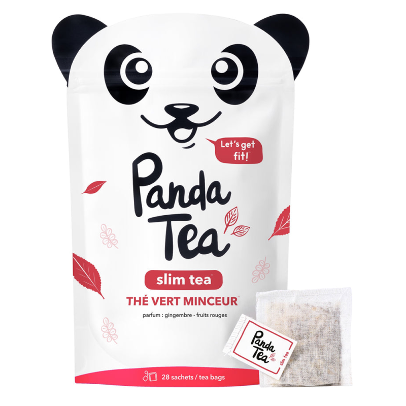 Panda Tea Slim Tea Thé vert minceur gingembre-fruits rouges 28 sachets