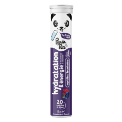 Panda Tea Hydratation & Énergie myrtille framboise 20 pastilles à diluer
