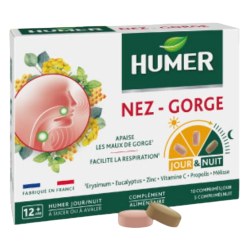 Humer Nez - Gorge 15 comprimés jour/nuit