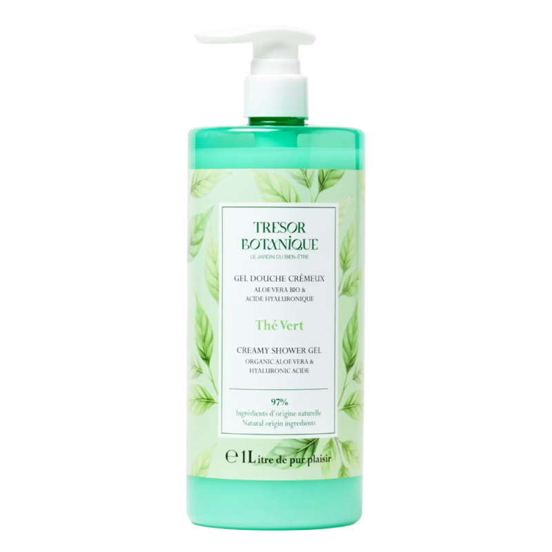 Tresor Botanique Thé Vert Gel douche 1L