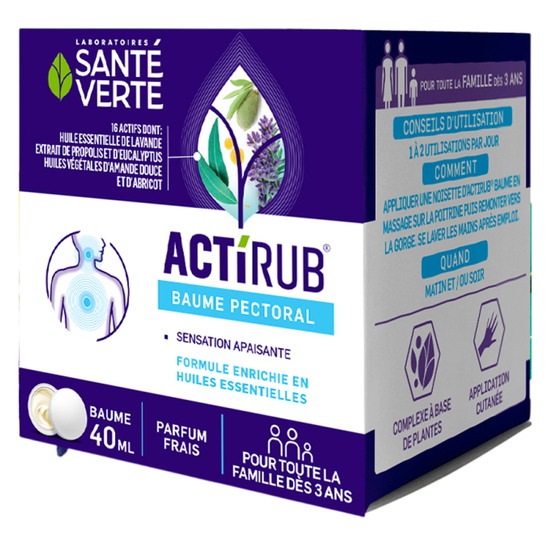 Santé Verte Actirub Baume pectoral 40ml