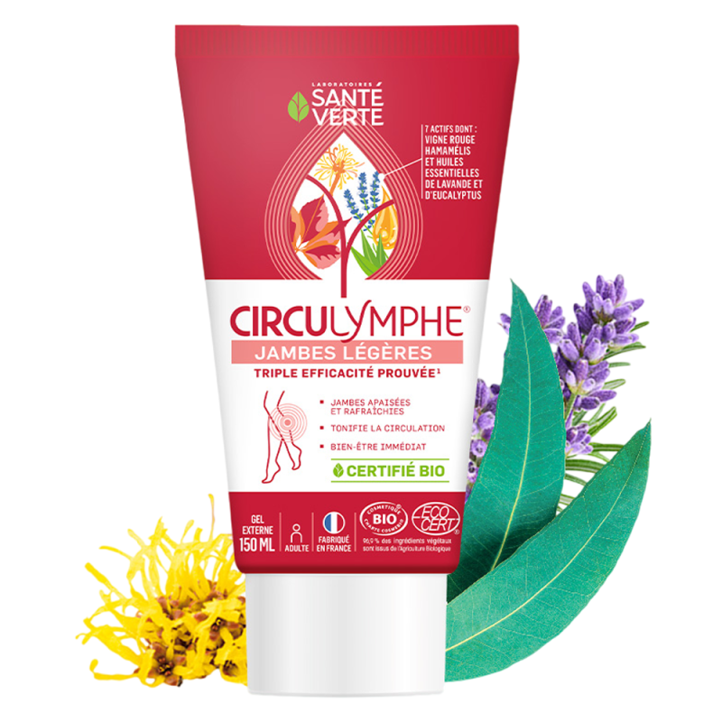 Santé Verte Circulymphe jambes légères gel bio 150ml