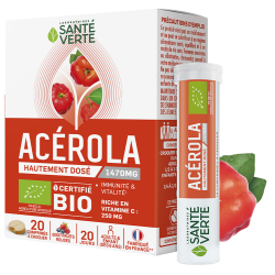 Santé Verte Acérola 1470mg bio 20 comprimés à croquer