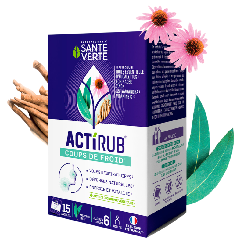 Santé Verte Actirub Coups de Froid 15 sachets