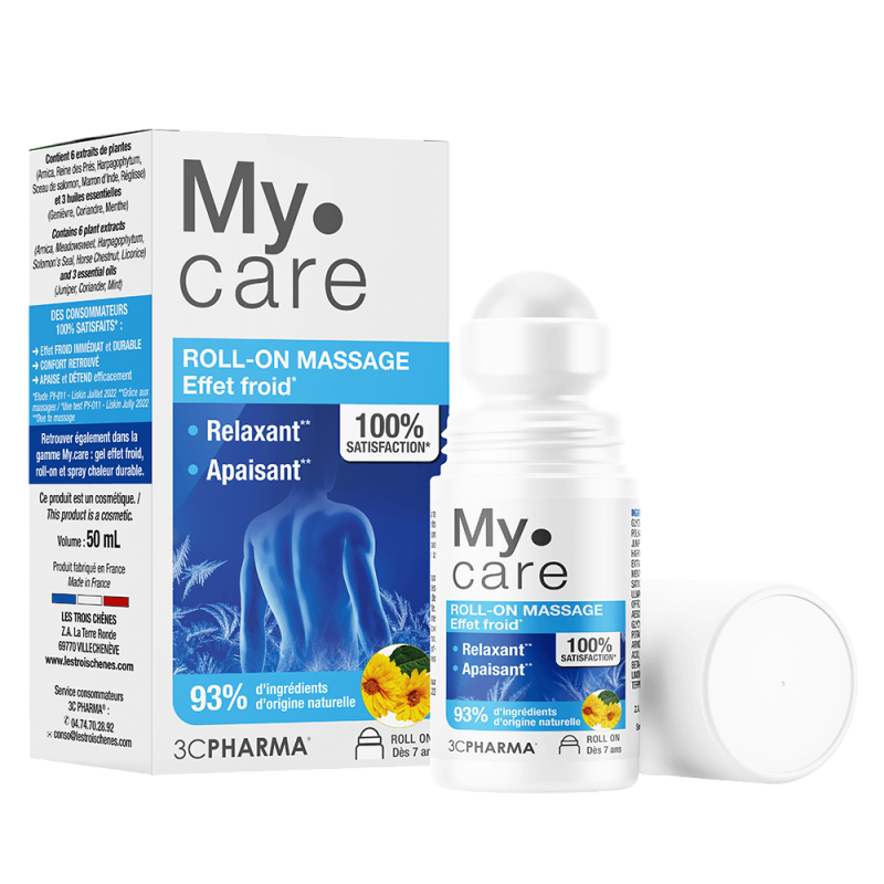 3C Pharma My.Care Roll-On Massage effet froid corps 50ml