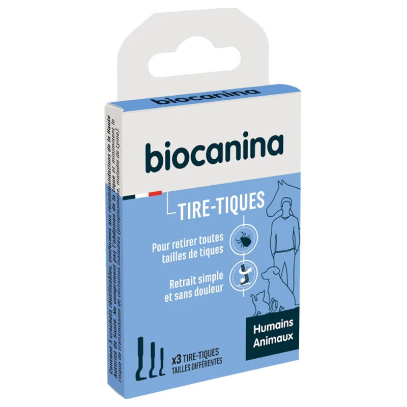 Biocanina Tire-tiques 3  crochets réutilisables