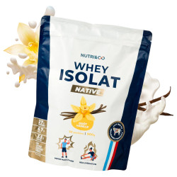 Nutri&Co Whey Isolate Native goût vanille 900gr