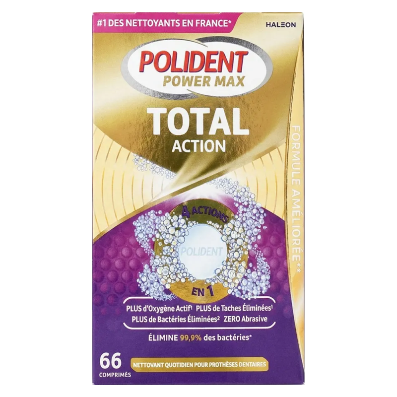 Polident Power Max Total Action 66 comprimés