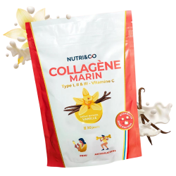 Nutri&Co Collagène Marin arôme naturel vanille 180gr