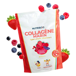 Nutri&Co Collagène Marin arôme naturel fruits rouge 180gr