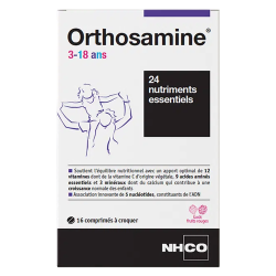 Nhco Orthosamine 3-18 ans 16 comprimés à croquer
