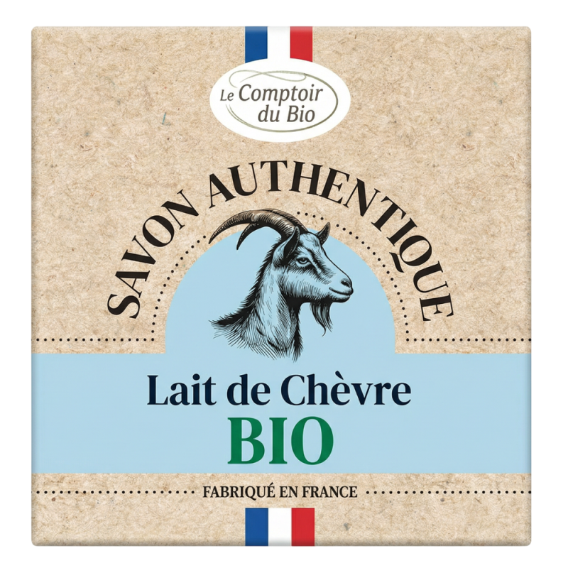 Le Comptoir du Bio Savon Authentique Lait de Chèvre Bio 100gr