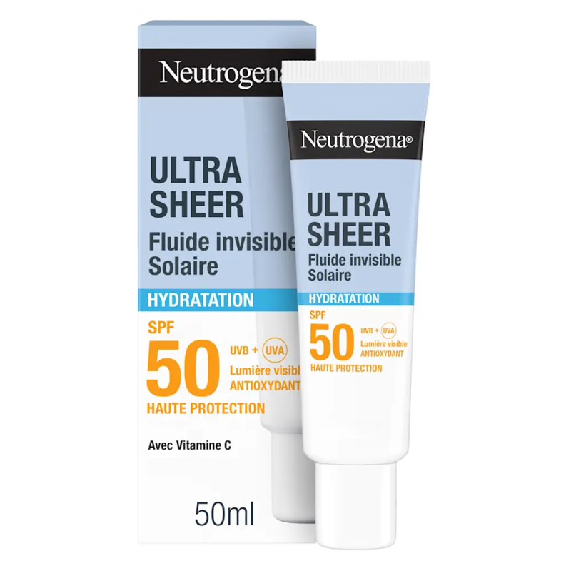 Neutrogena Ultra Sheer Fluide Invisible Solaire Hydratation SPF50 - 50ml