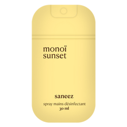 Saneez Monoï Sunset Spray mains désinfectant 30ml