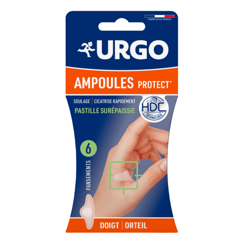 Urgo Ampoules Protect Pastille Surépaissie doigt/orteil 6 pansements