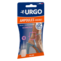 Urgo Ampoules Discret Talon Seconde peau 10 pansements