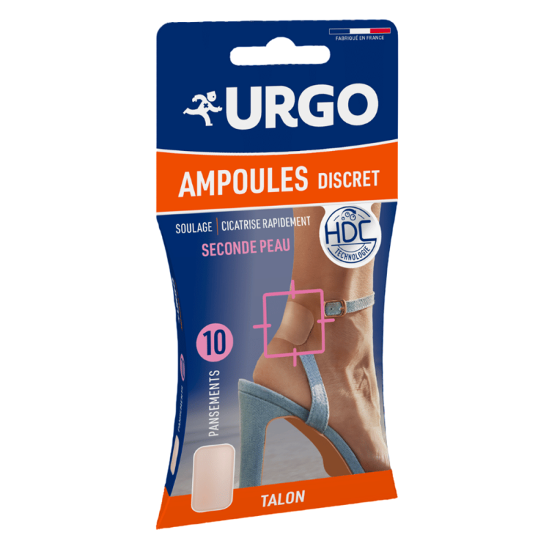 Urgo Ampoules Discret Talon Seconde peau 10 pansements