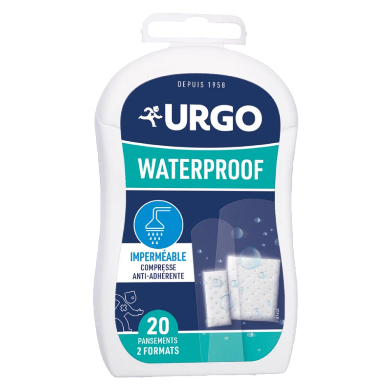 Urgo Waterproof 20 pansements imperméables 2 formats