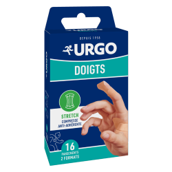 Urgo Doigts Stretch Compresse anti-adhérente 16 pansements 2 formats