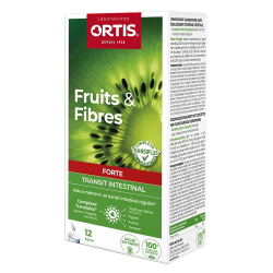 Ortis Fruits & Fibres Forte Transit Intestinal 12 sticks poudre 120gr
