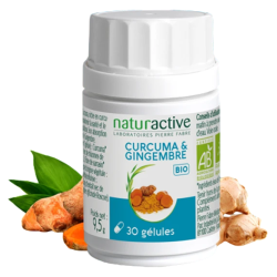 Naturactive Curcuma et Gingembre Bio 30 gélules