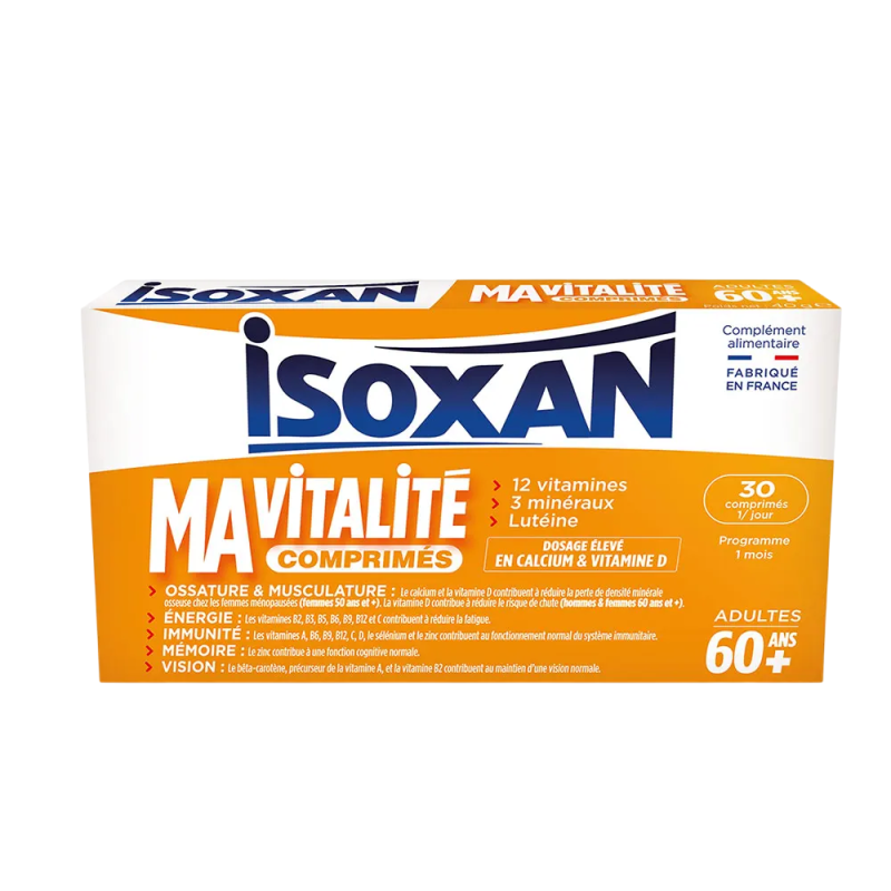 Isoxan Ma Vitalité Adulte 60ans+ 30 comprimés