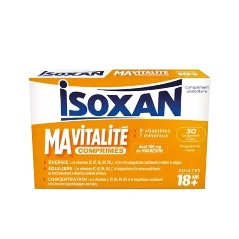 Isoxan Ma Vitalité Adultes 18 ans+ 30 comprimés