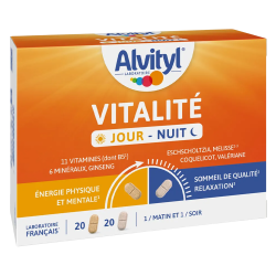 Alvityl Vitalité Jour - Nuit 20 + 20 comprimés
