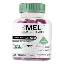 8 MEL+ Mélatonine 1,8mg 30 gommes