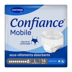 Confiance Mobile Sous-vêtements absorbants 10 gouttes taille L 14 pièces