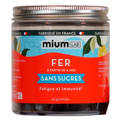 Mium Lab Kid Fer sans sucres 42 gummies