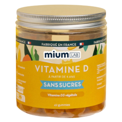 Mium Lab Kids Vitamine D sans sucres 42 gummies
