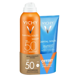 Vichy Capital Soleil Brume Hydratante Invisible SPF50 + Lait apaisant après-soleil 300ml