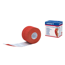 Leukotape K Bande Taping de Kinésiologie 5cm x 5m Rouge