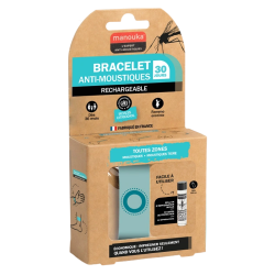 Manouka Bracelet anti-moustiques Ados/Adultes bleu lagon