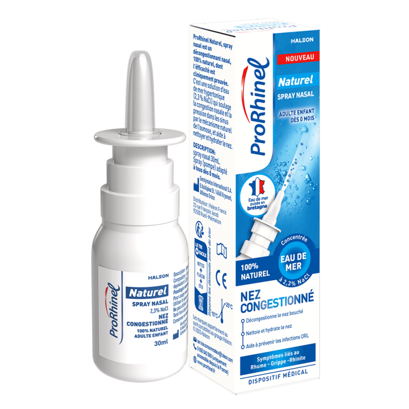 Prorhinel Naturel Spray Nasal Nez congestionné 30ml