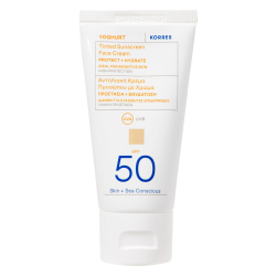 Korres Crème Solaire Visage Teintée Yaourt SPF50 - 50ml