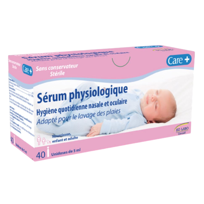 Care+ Sérum Physiologique 40 unidoses de 5ml
