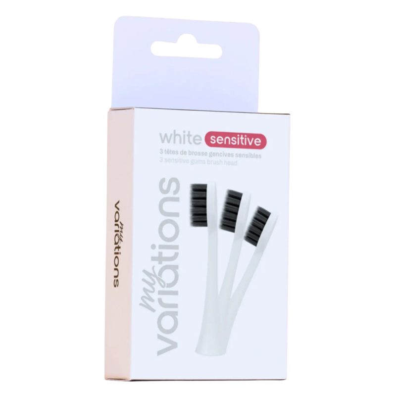 My Variations 3 têtes de brosses gencives sensible blanches