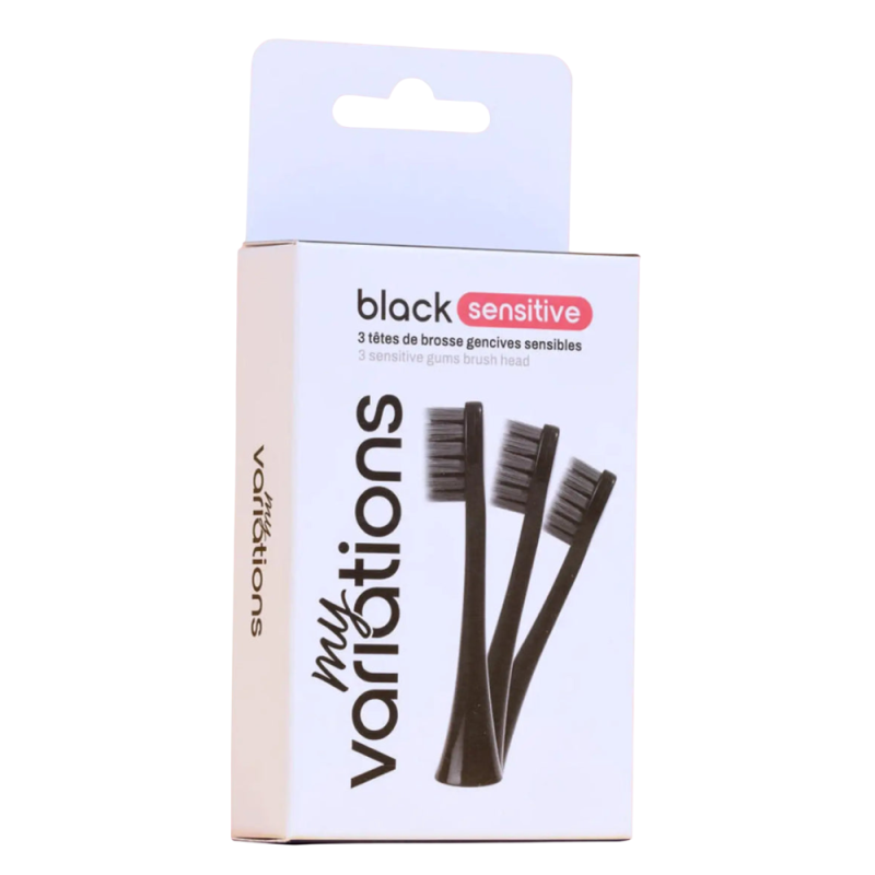 My Variations 3 têtes de brosses gencives sensible noires