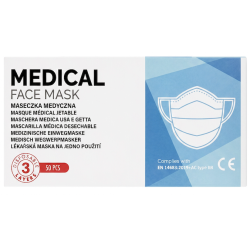 Masques chirurgicaux BLEUS boite 50