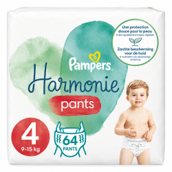 Pampers Harmonie Pants taille 4 – 64 couches-culottes (9–15 kg)