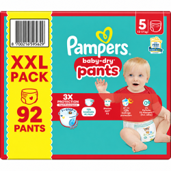 Pampers Baby-Dry Pants taille 5 – 92 couches-culottes (11–17 kg)
