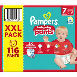 Pampers Baby-Dry Pants taille 7 – 116 couches-culottes (15 kg et plus)