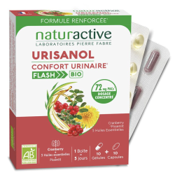 Naturactive Urisanol flash 10 gélules + 10 capsules